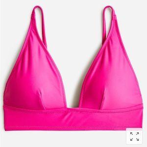 J Crew Plunge Bikini Top